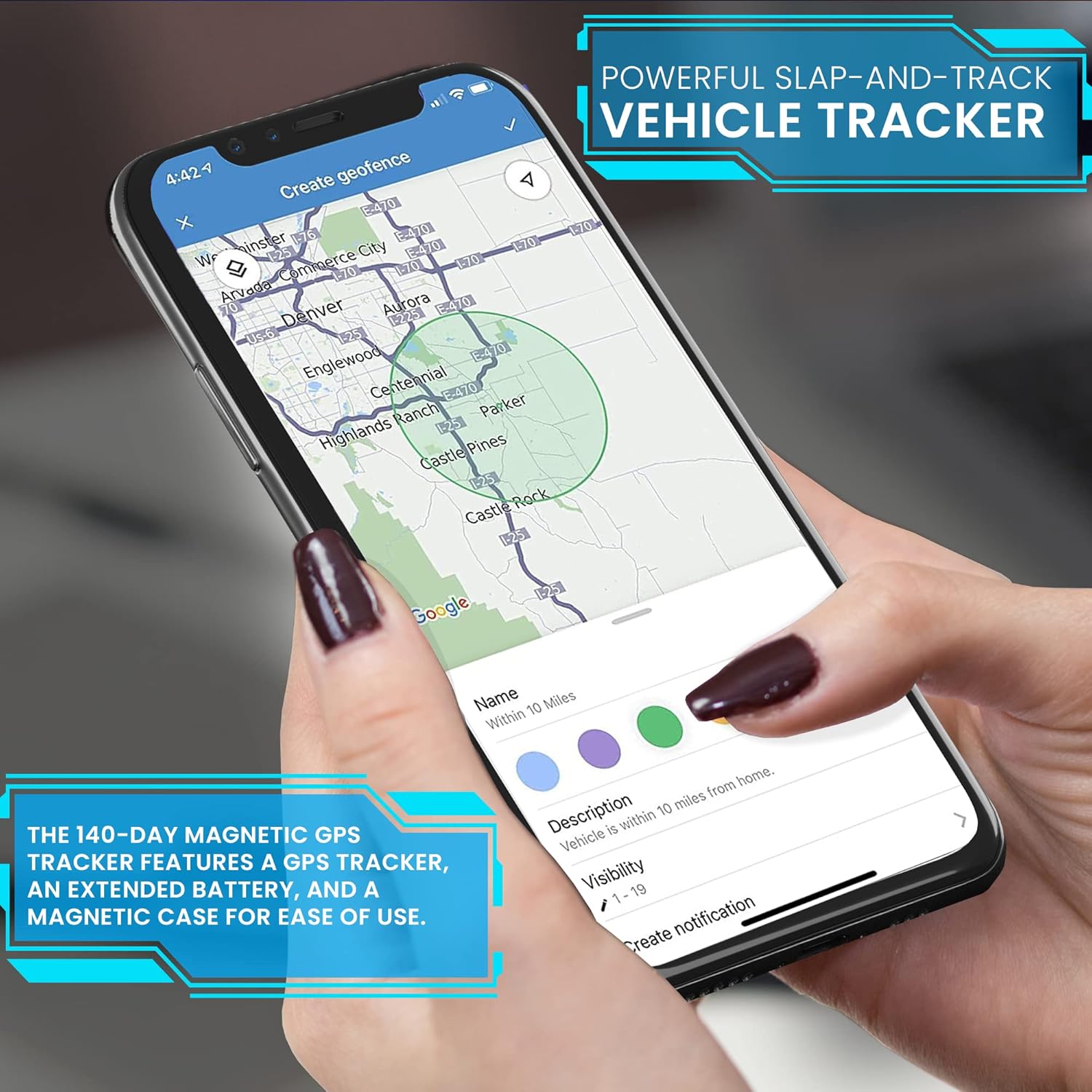 Brickhouse Security GPS Car Tracker - Hidden Tracker for Vehicles - Long Lasting Battery 140-Day LTE GPS Tracking Device for Vehicles with Magnetic Case & Extended Battery - Subscription Required - Image 5