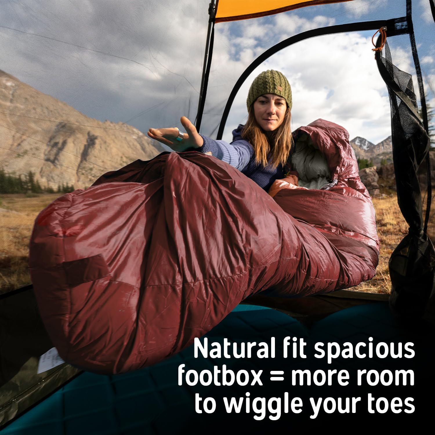 Kelty Cosmic 0 Down Mummy Sleeping Bag - 550 Fill Duck Down Winter Backpacking Sleeping Bag - Image 3