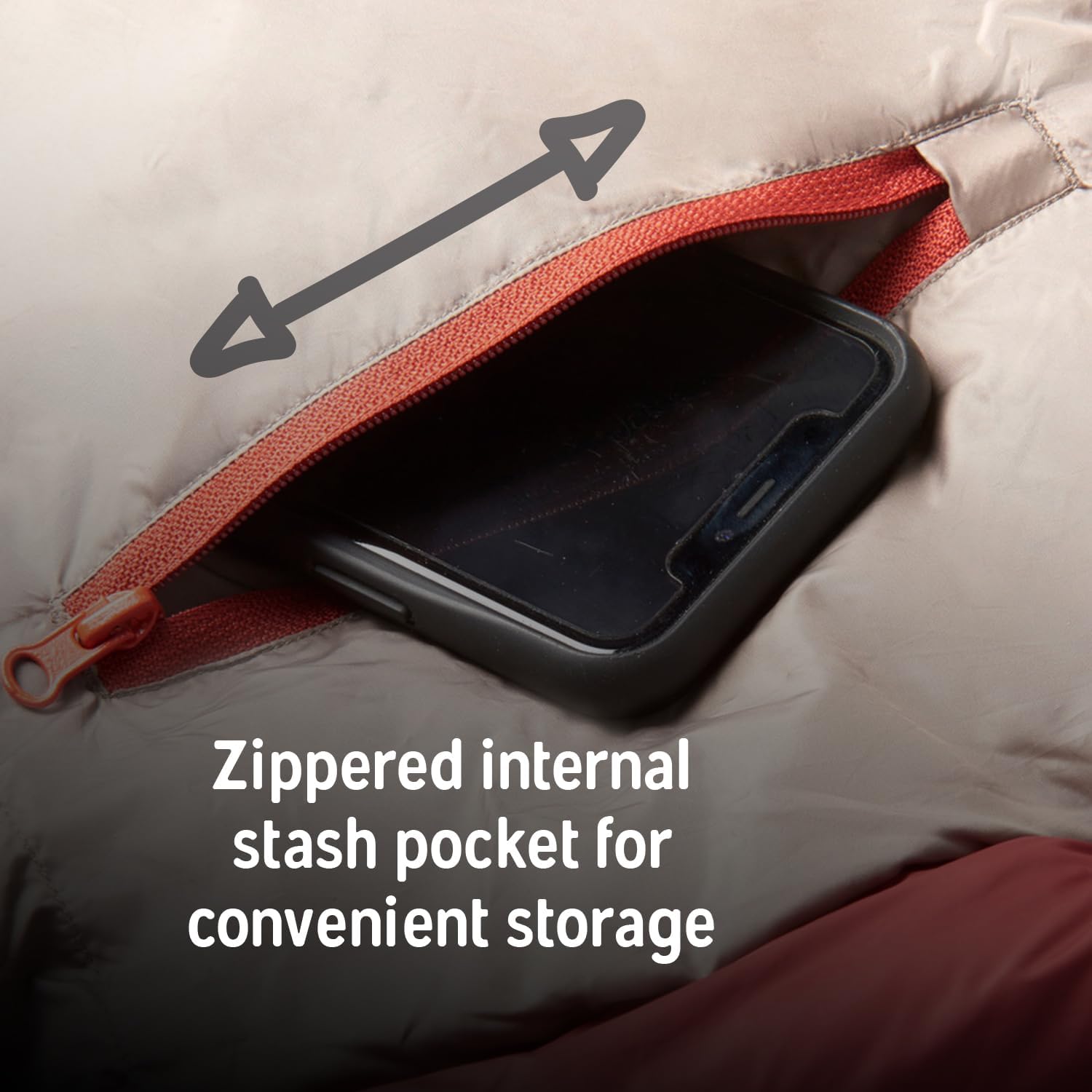 Kelty Cosmic 0 Down Mummy Sleeping Bag - 550 Fill Duck Down Winter Backpacking Sleeping Bag - Image 5